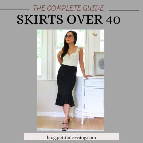 what skirts look good on women over 40s