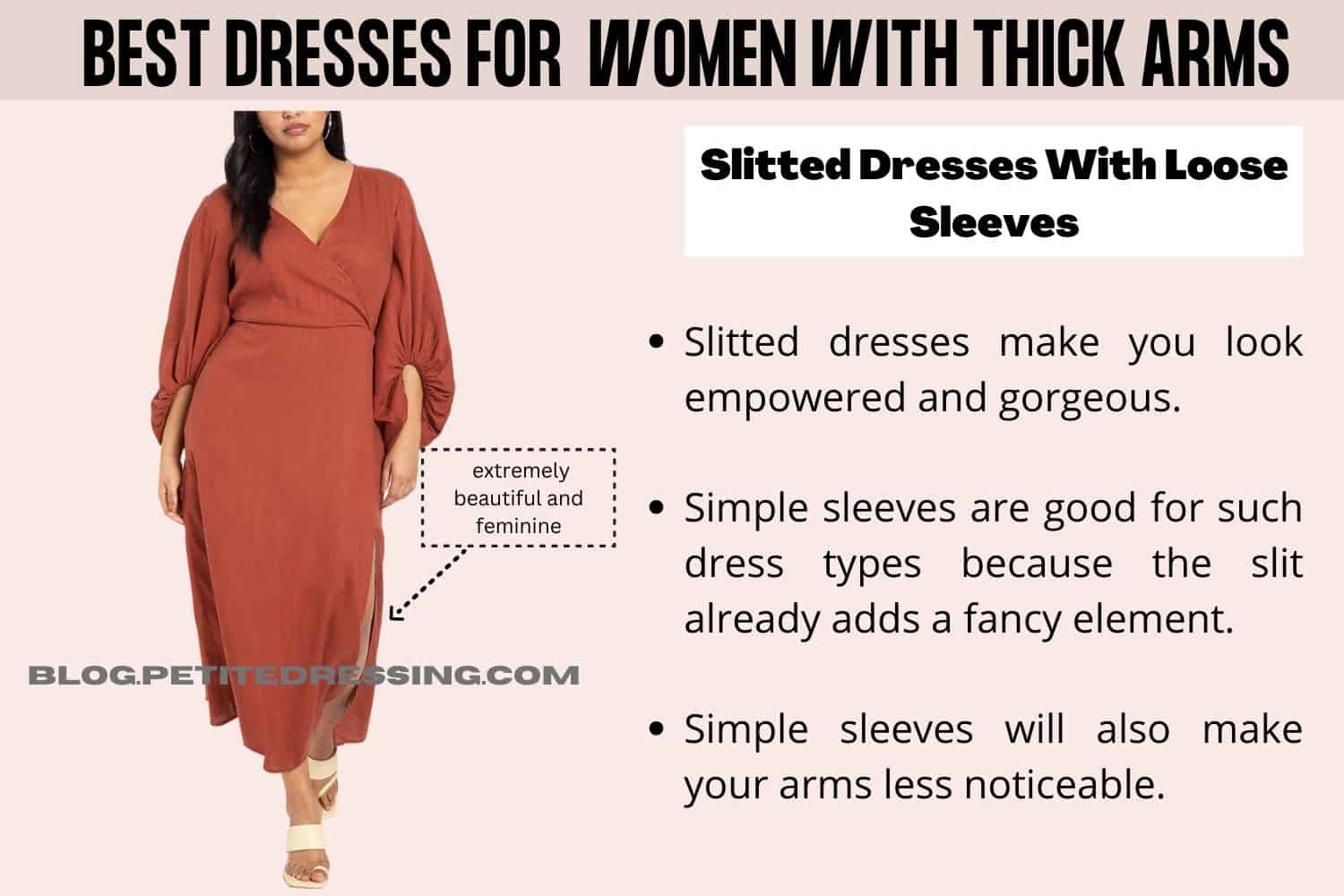 What Style Dresses Look Good On Women With Thick Arms?
