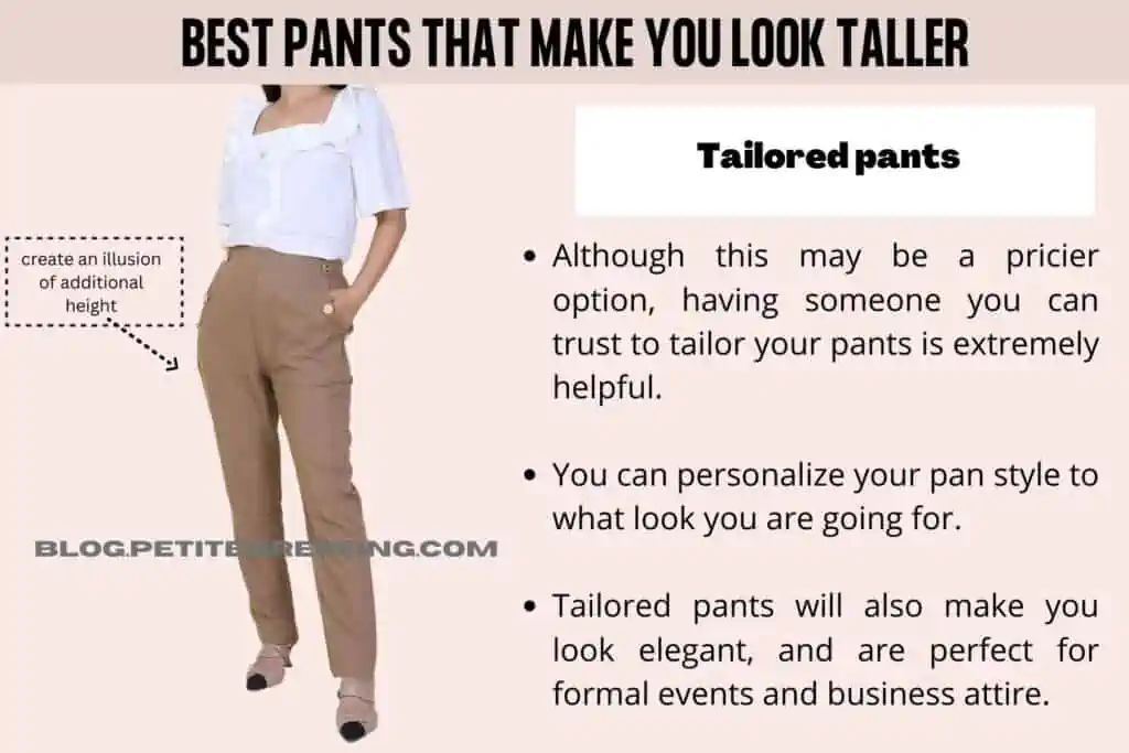 Tailored pants