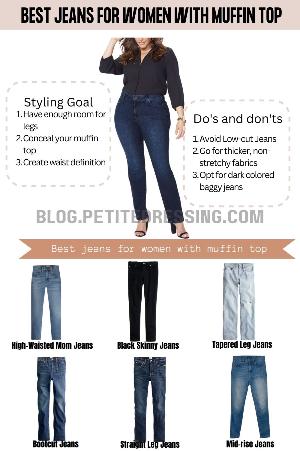 A Guide to Wearing Jeans for Petites - 5 Styling Do's and Don'ts  Jeans  for short women, Petite flare jeans, Best jeans for short women