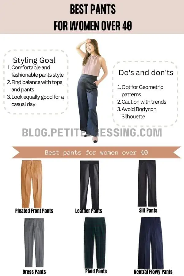 The Complete Pants Guide For Women Over 40 - Petite Dressing