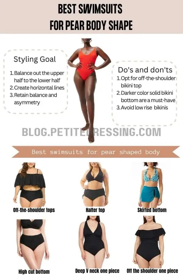 The Complete Swimsuit Guide for the Pear Body Shape Petite Dressing