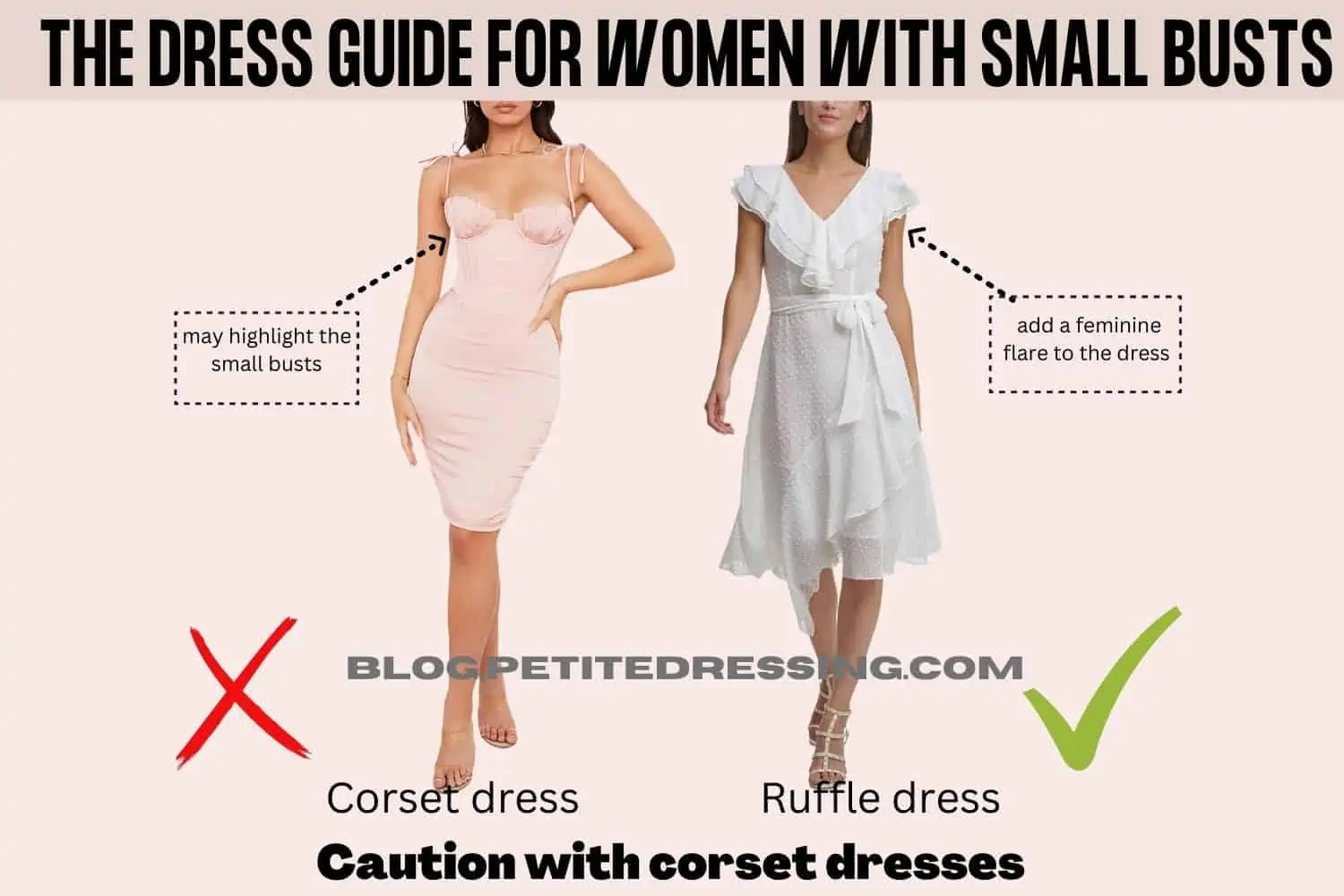 Dresses for small shop bust and wide hips