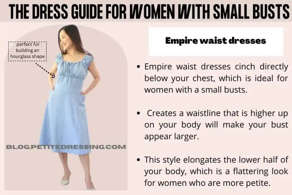 The Dress Guide for Women With Small Busts-Empire waist dresses
