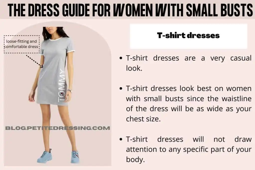 The Dress Guide for Women With Small Busts-T-shirt dresses