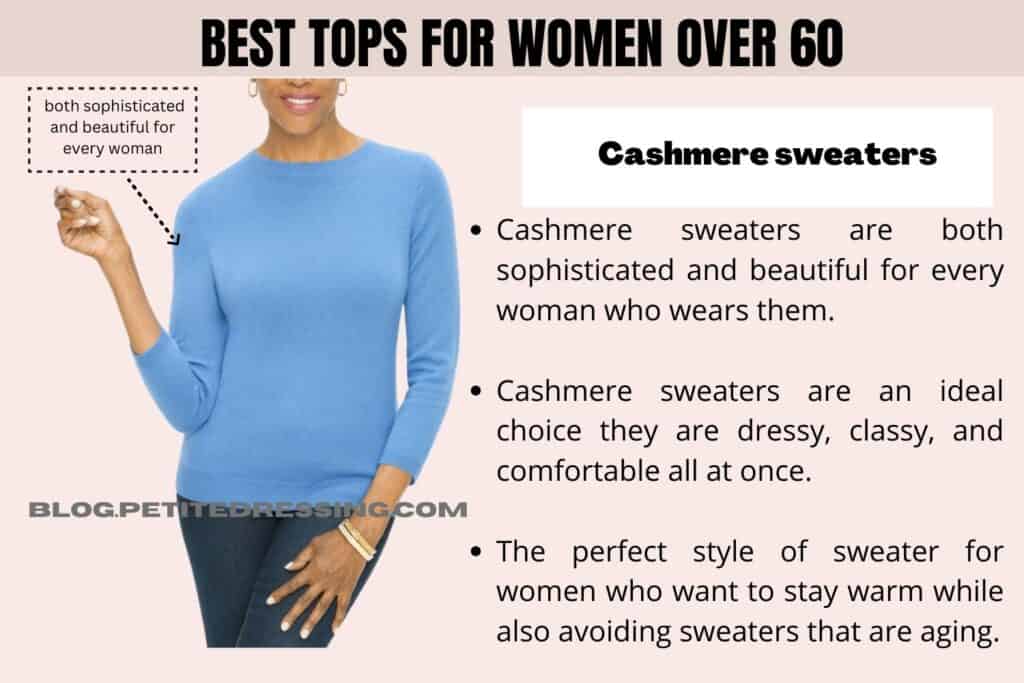 The Tops Guide for Women Over 60-Cashmere sweaters