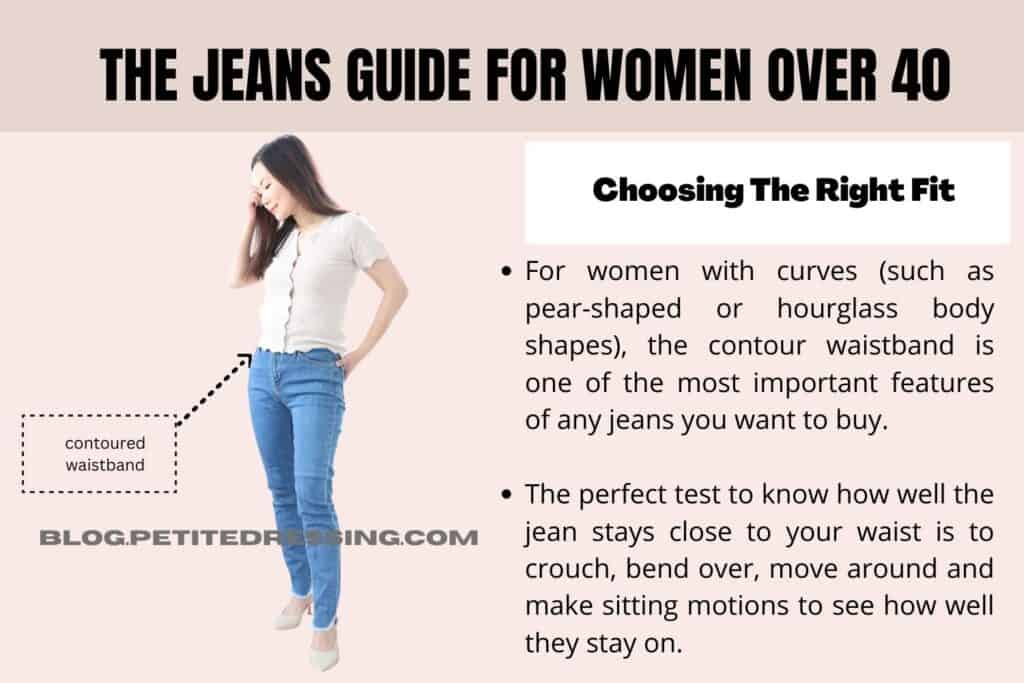 The jeans guide for women over 40-Choosing The Right Fit