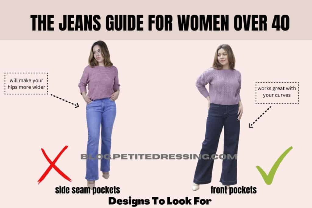 The jeans guide for women over 40=designs to look for