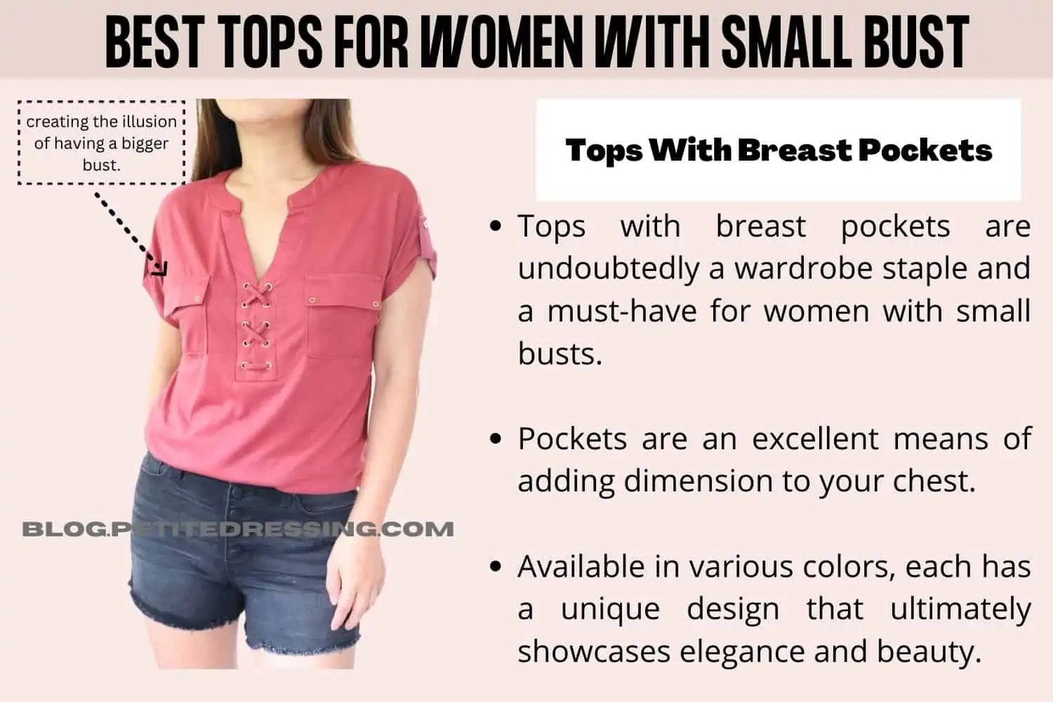 The Complete Tops Guide for Women With Small Bust - Petite Dressing