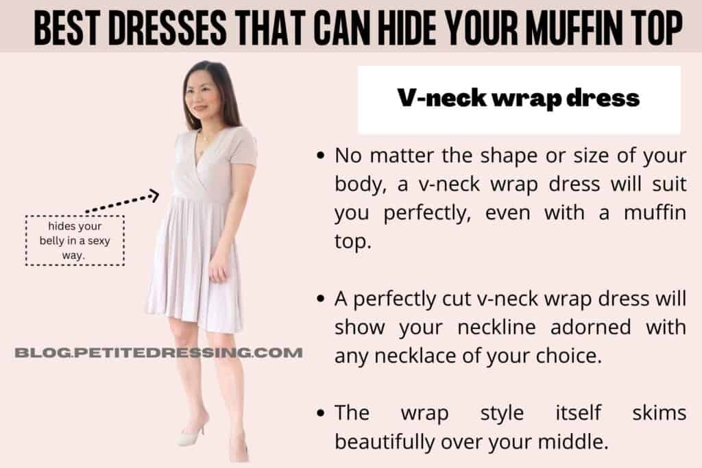 V-neck wrap dress
