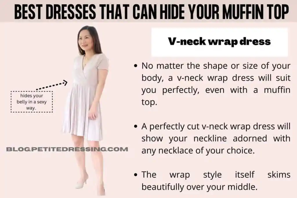 V-neck wrap dress