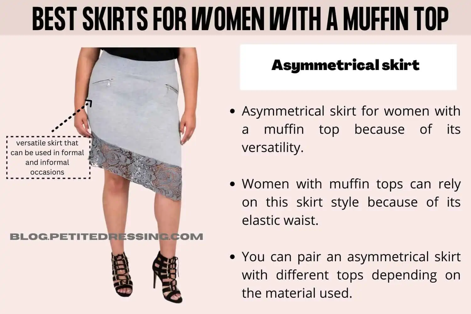 Asymmetrical skirt clearance meaning