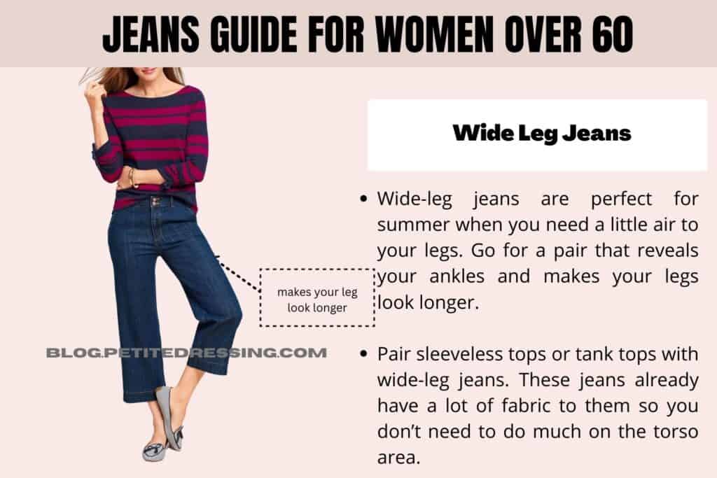 Jeans Guide for Women Over 50-Wide Leg Jeans