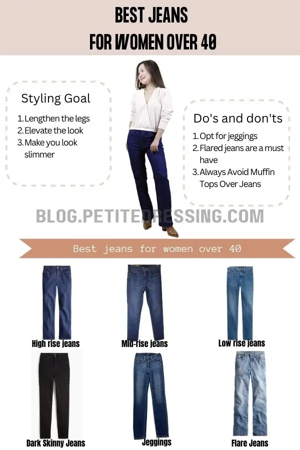 The jeans guide for women over 40 - Petite Dressing