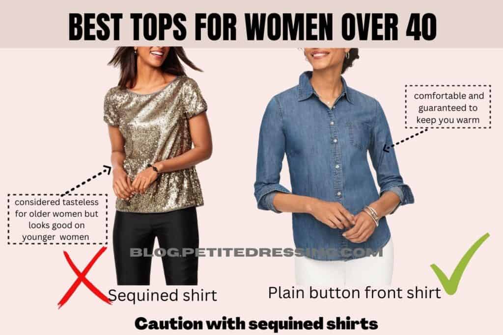 sequined shirts