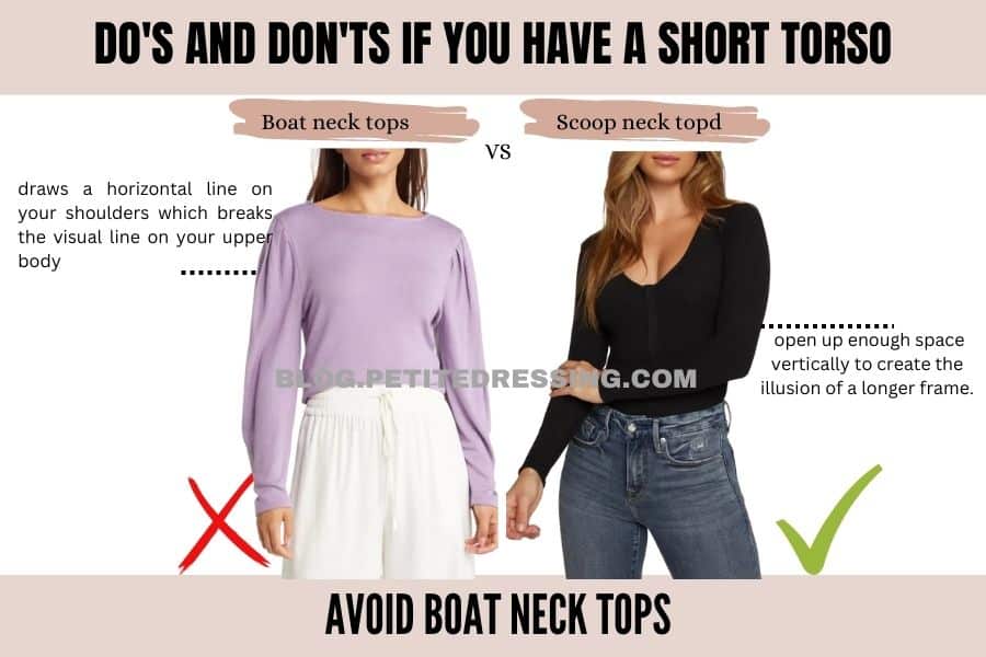 Avoid Boat Neck Tops