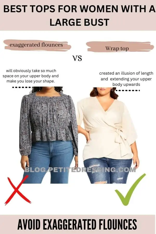 The Complete Tops Guide for Petites with Large Bust - Petite Dressing