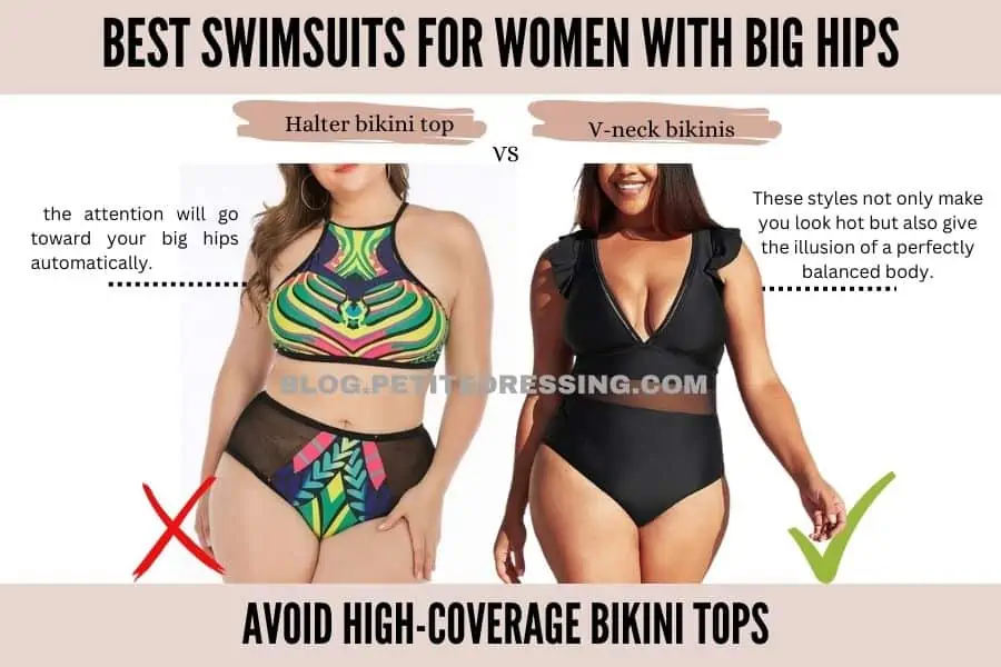 Avoid High-Coverage Bikini Tops