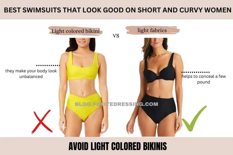 Avoid Light Colored Bikinis