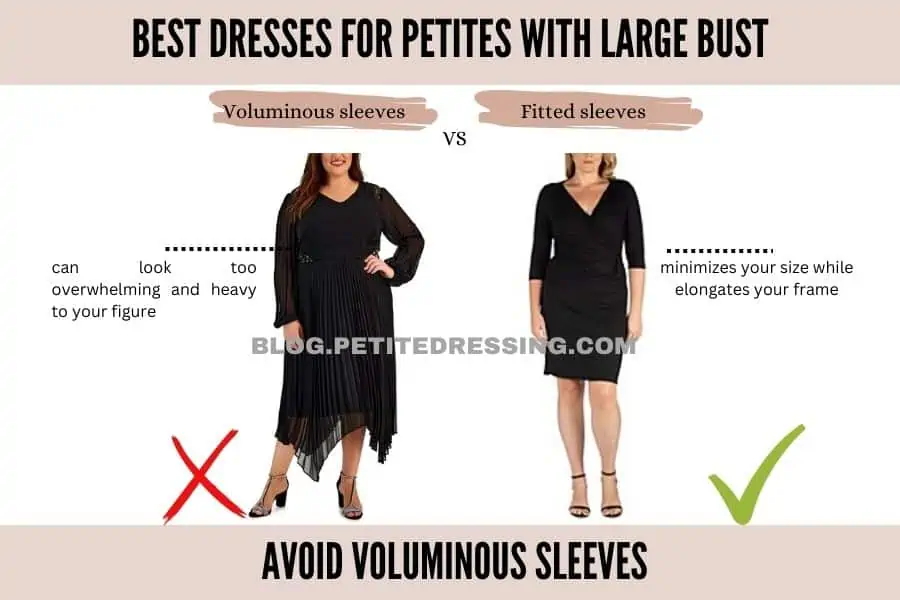 Petite Dressing - If you are short and busty, it's quite a challenge to  dress your shape. Here are some of the best ways to dress petite women with large  busts! #petitewithlargebust #