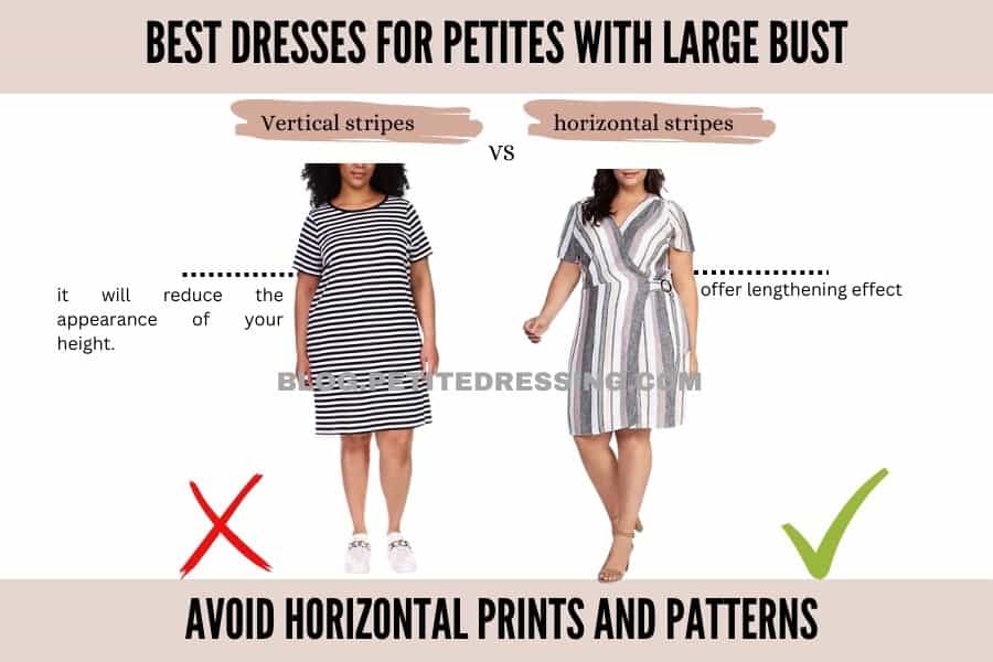 Avoid horizontal prints and patterns
