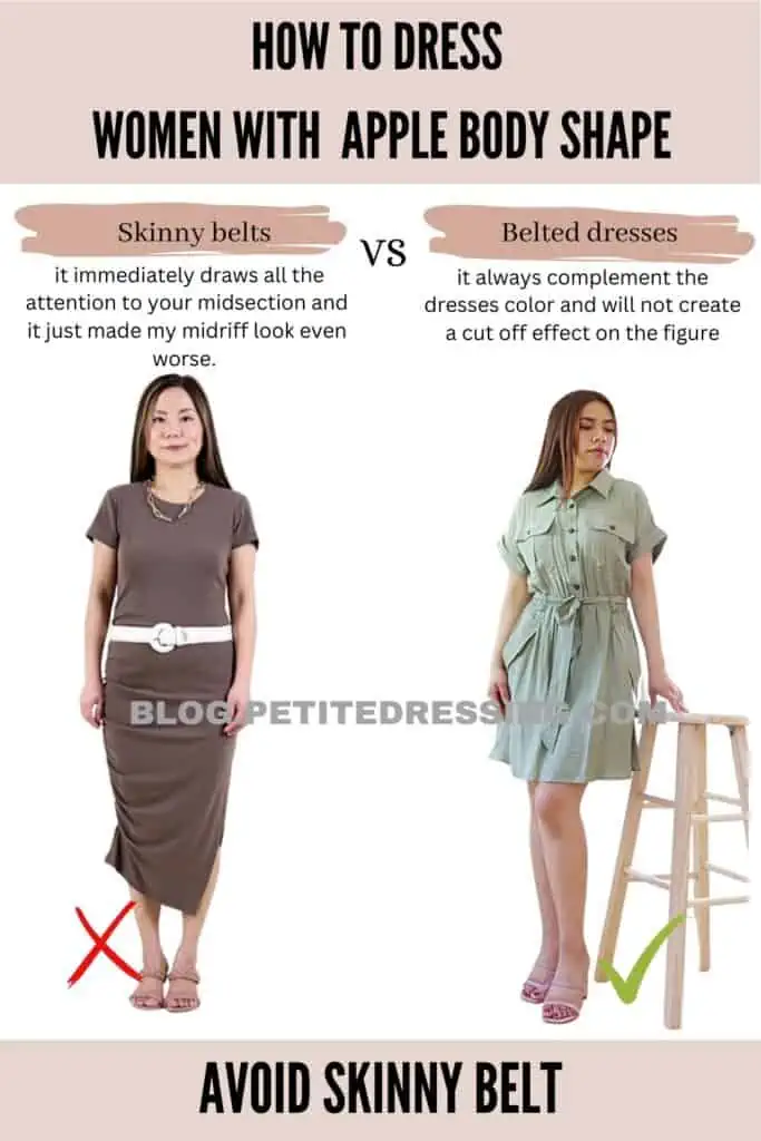 Avoid skinny belt