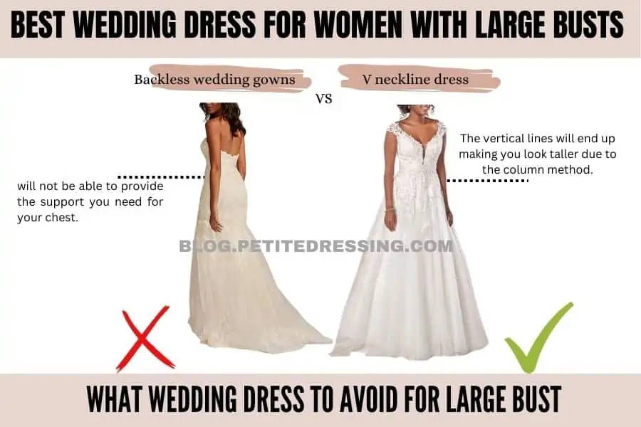 The Complete Wedding Dress Guide for Women With Big Bust - Petite Dressing