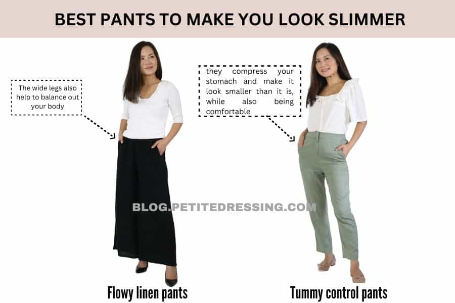 they compress your stomach and make it look smaller than it is, while also being comfortable