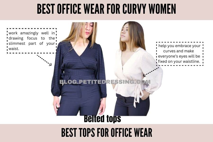 BEST TOPS FOR OFFICE WEAR -belted tops