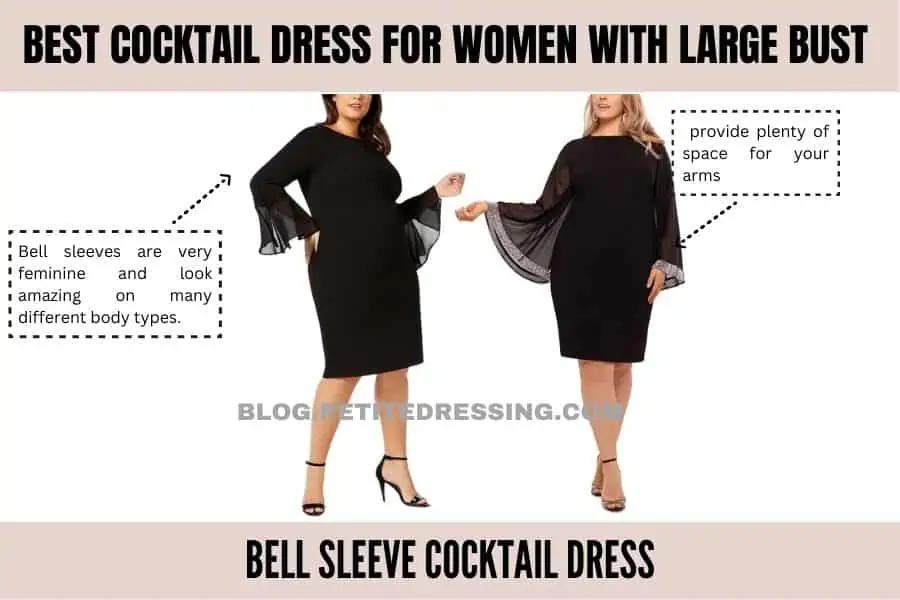 Bell sleeve cocktail dress