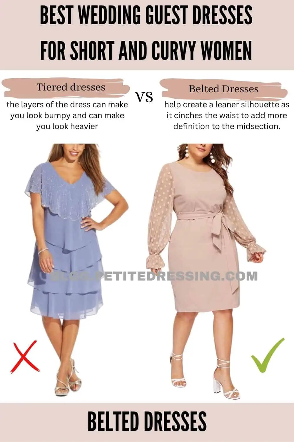Wedding Guest Dresses Guide for Short and Curvy Women - Petite