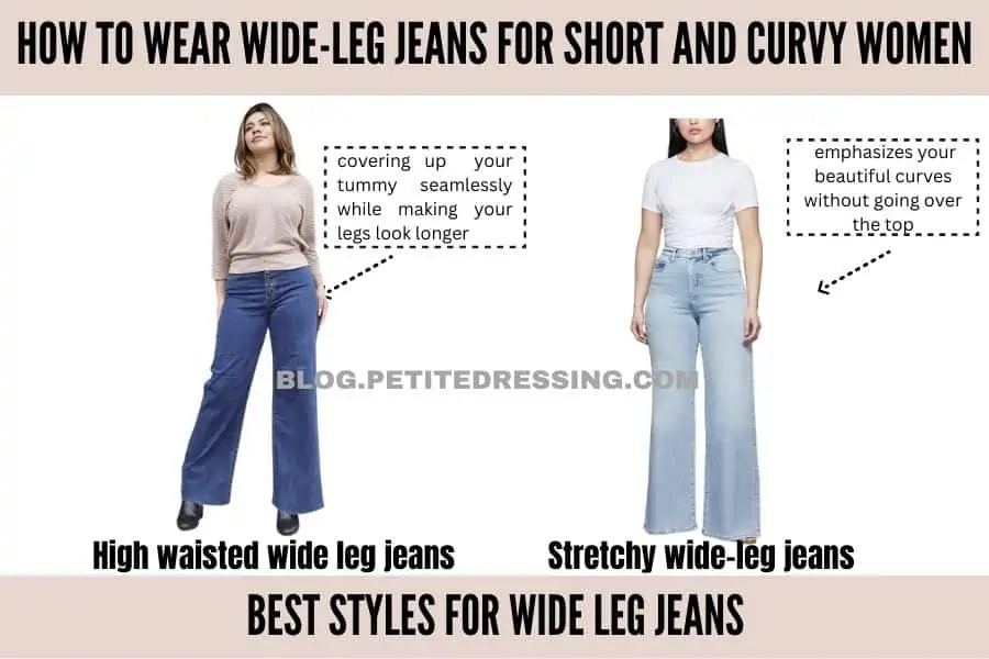 Wide Leg Jeans Guide for Short and Curvy Women