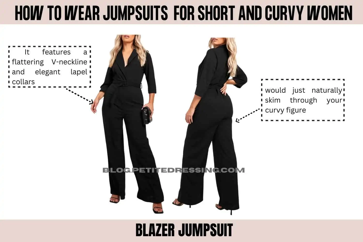 How To Style A Strapless Jumpsuit When You're Petite