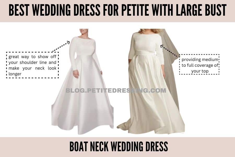 Boat Neck Wedding Dress