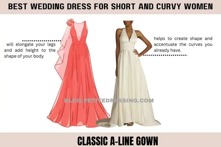 Classic A-line gown