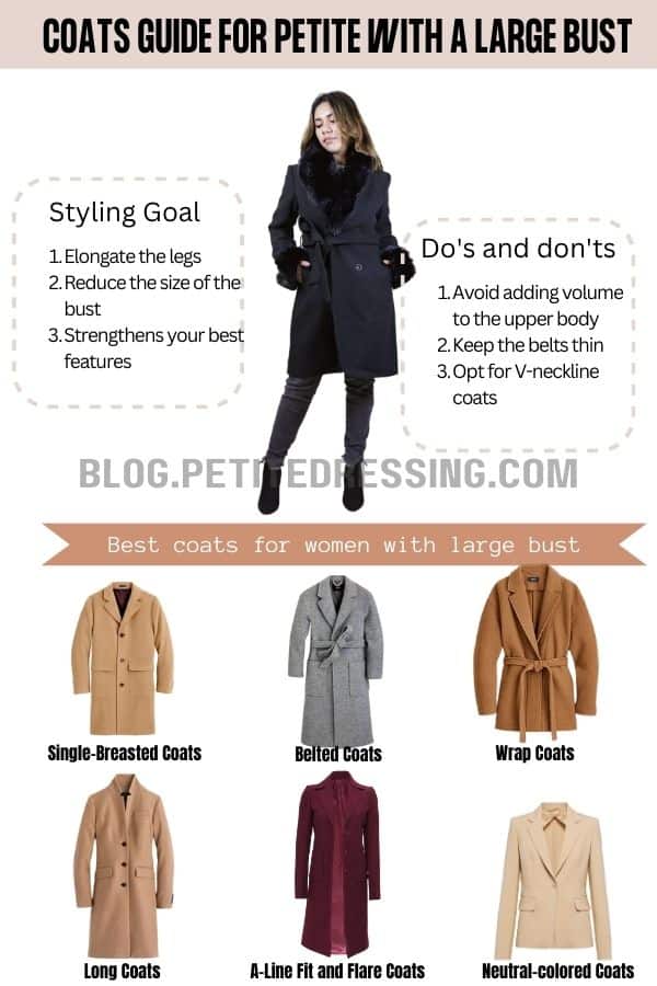 Coats guide for petite with a large bust (1)