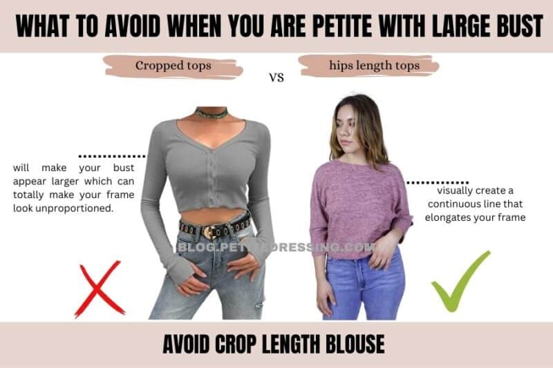 What to avoid if you are petite with a large bust