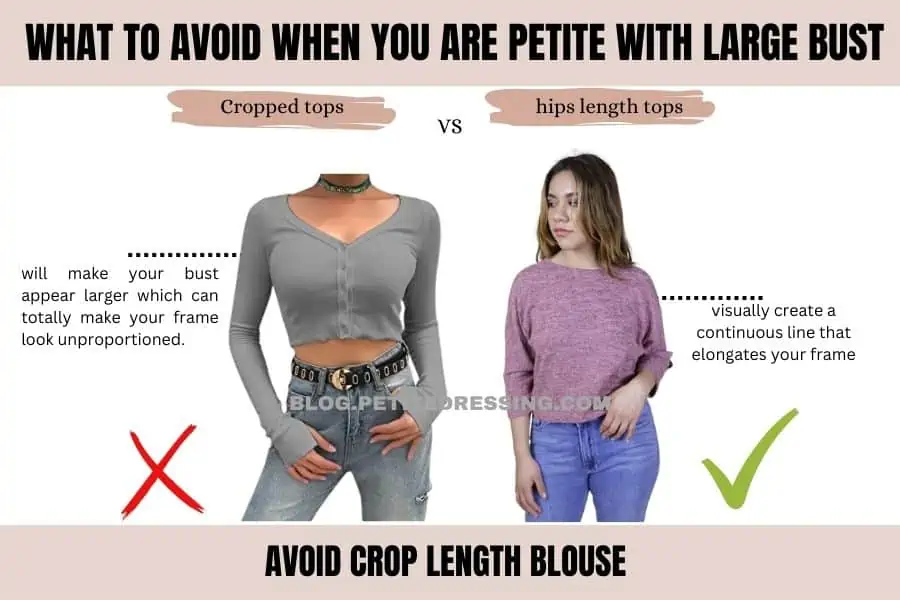 What to avoid if you are petite with a large bust - Petite