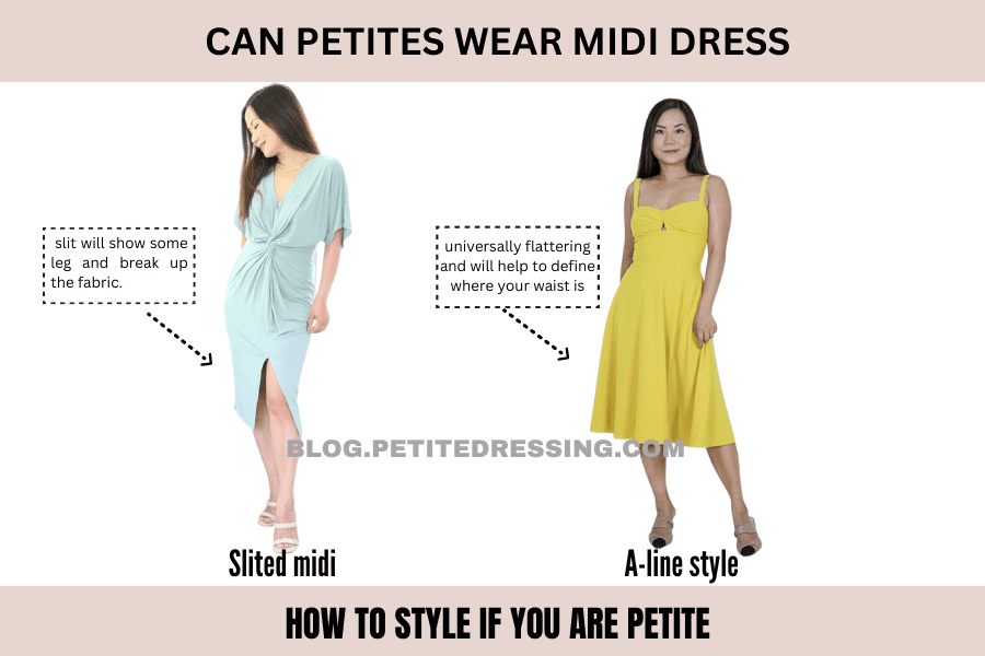 How to Style if you are Petite- -Can Petites Wear midi dress