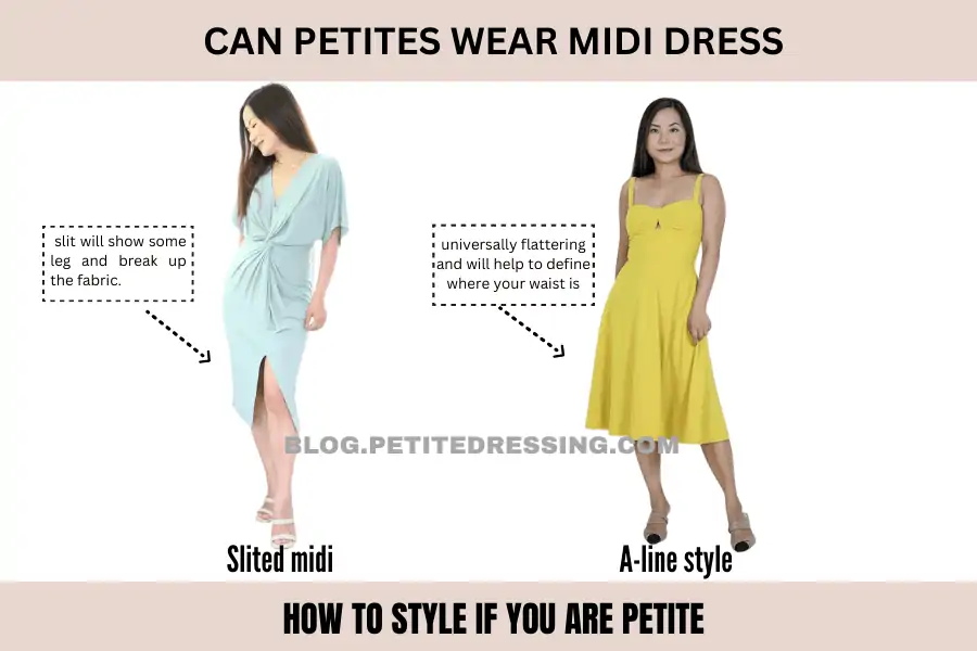 Midi length store dresses for petites