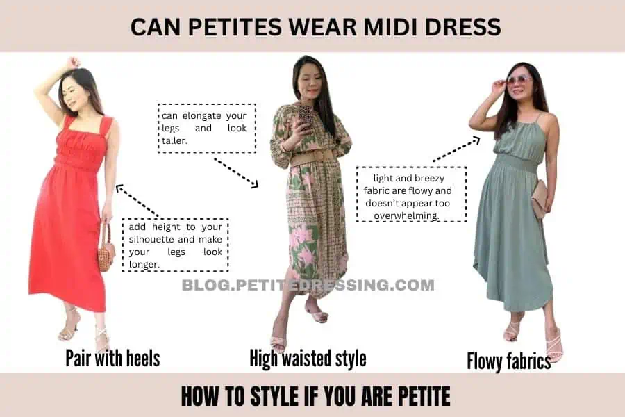 How to Style if you are Petite- midi dress