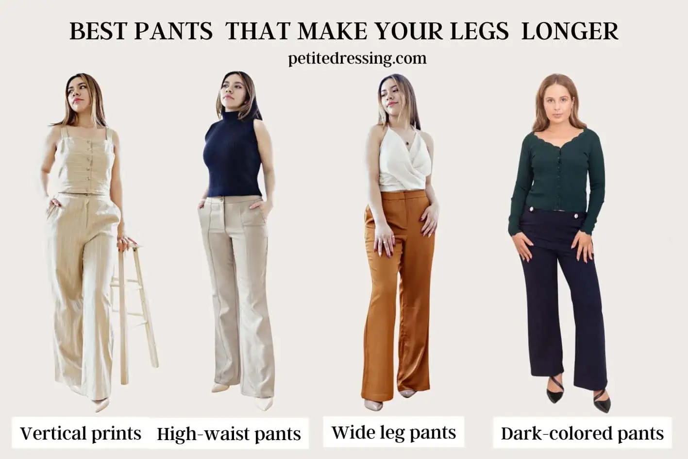 These latex pants make long legs - up to 15 cm more leg length