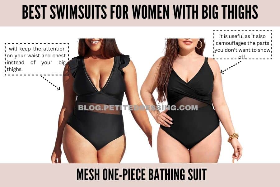 Mesh One-Piece Bathing Suit