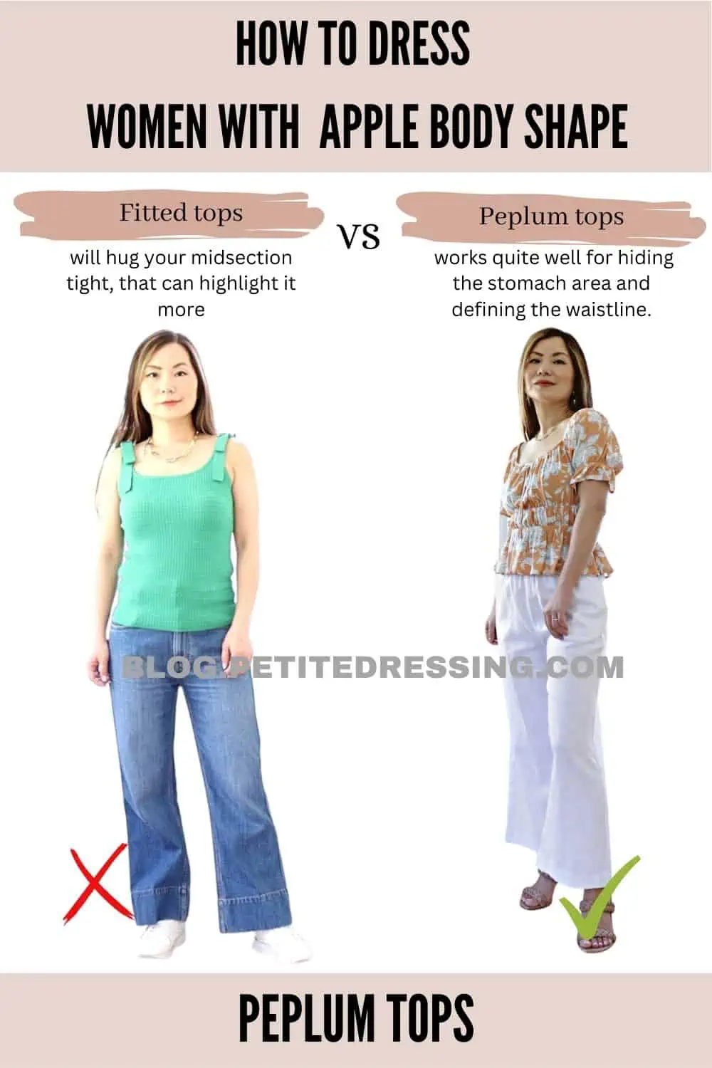 Apple Shaped Body: The Ultimate Styling Guide - Petite Dressing