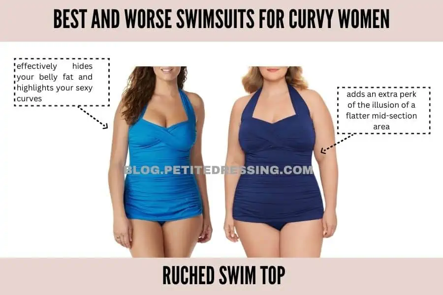 Ruched swim top 