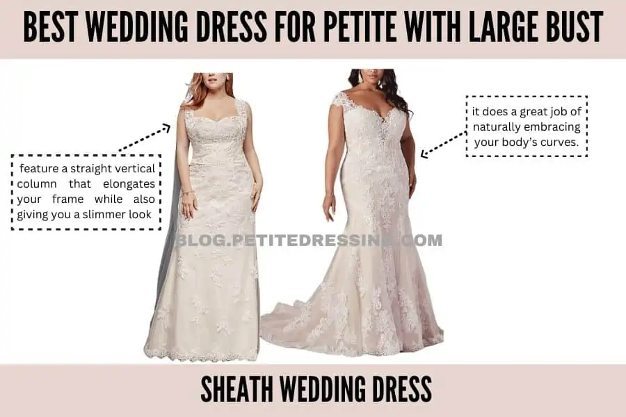 Wedding dress guide for petite with large bust - Petite Dressing