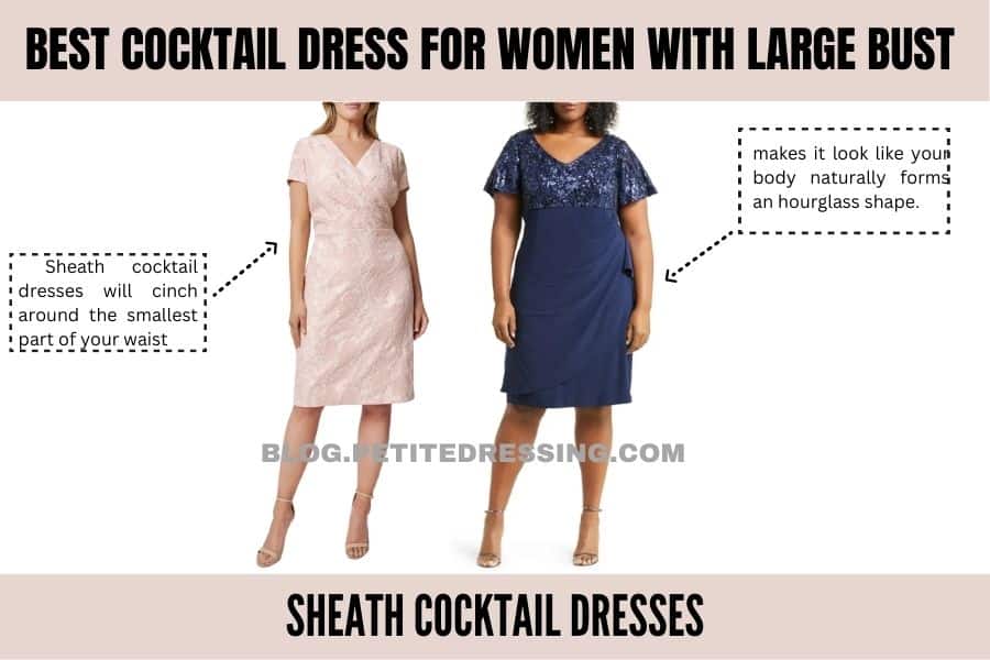 Sheath cocktail dresses