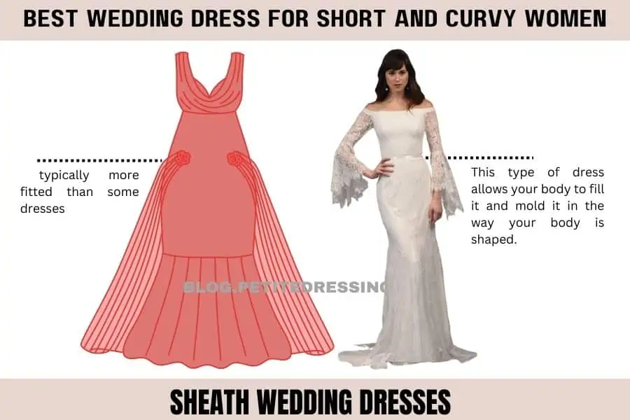Sheath wedding dresses