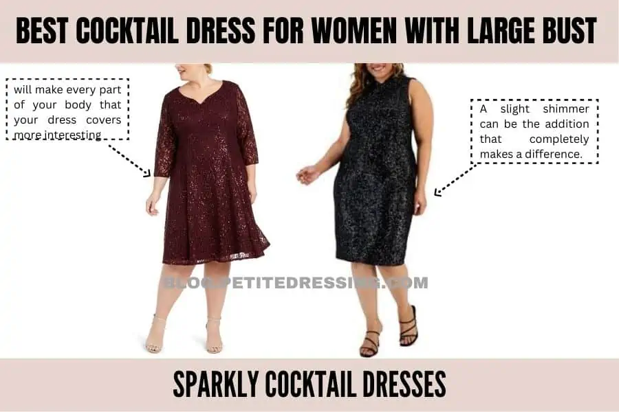 The Cocktail Dresses Guide for Women With Large Bust - Petite Dressing