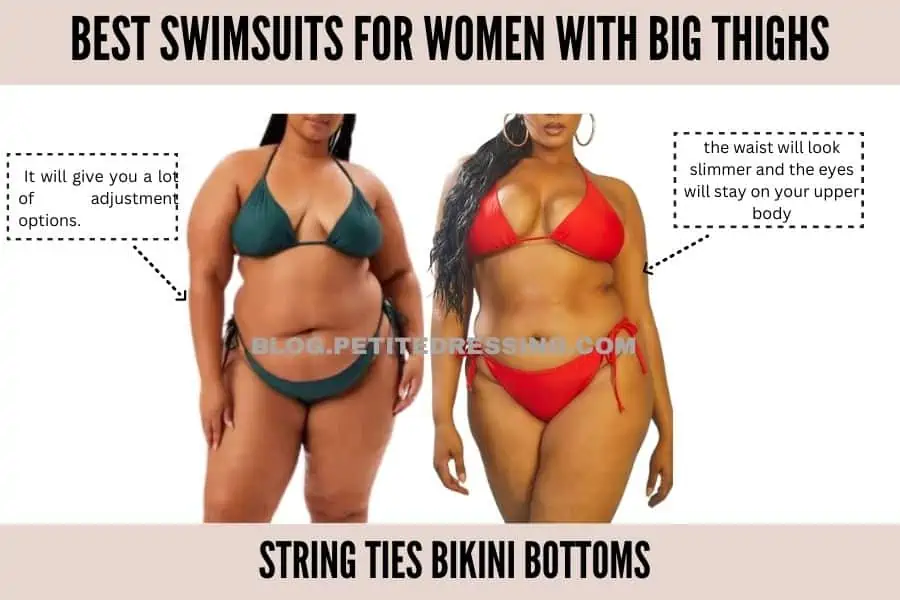 String Ties Bikini Bottoms